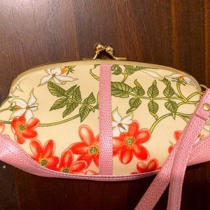 Joan Rivers Floral Mini-Clutch Bag with Wrist Strap